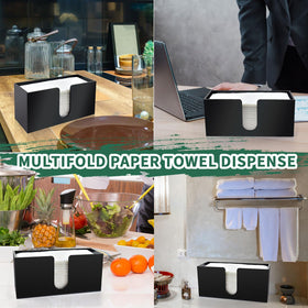 Wltotuay durable 5mm black acrylic paper towel holder is easy to clean