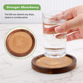 WLWNWFT absorbent cork interior helps catch condensation and prevent spills