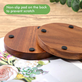 WLWNWFT natural acacia wood for a durable, warm surface.