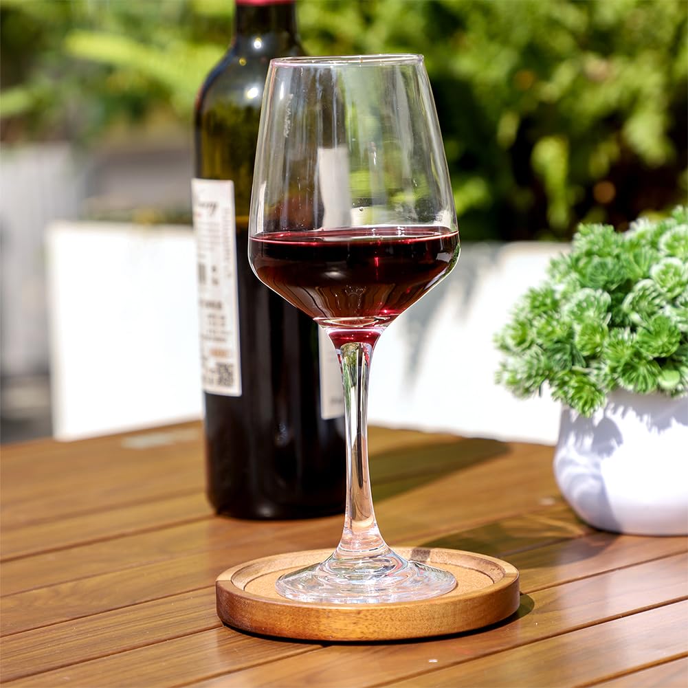 WLWNWFT six-piece coaster set enhances desk and coffee table aesthetics while protecting surfaces