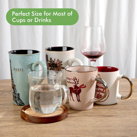 WLWNWFT versatile coaster for coffee tables, vases, and barware.