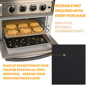 WMKGG heat-resistant liners tolerate up to 425°F for versatile use.