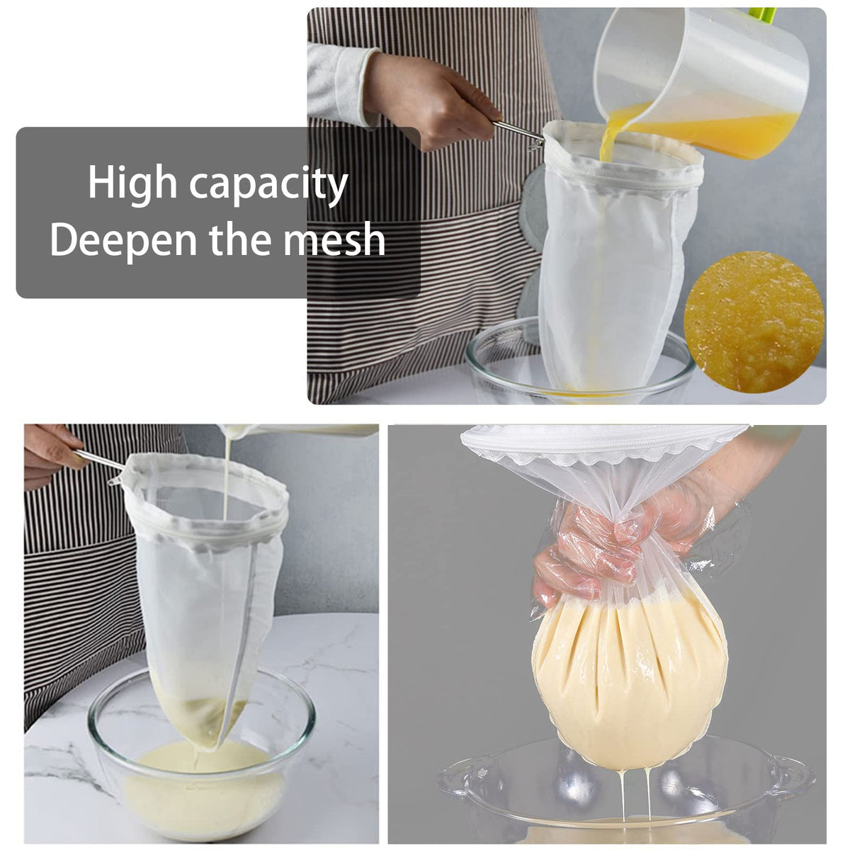 WMKGG large capacity filter bag for quick beverage filtration