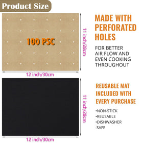 WMKGG Ninja Foodi compatible liner enhances airflow for crisper results.