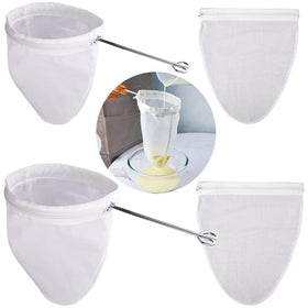 WMKGG ultra fine mesh strainer bag large frame for smooth milk filtration