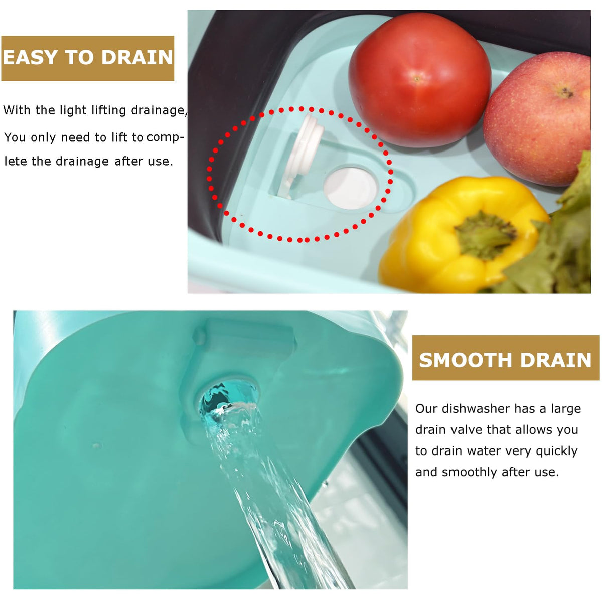 WMKJDS multiuse dish basin suitable for RV camping and travel