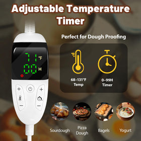 Wnfou precise temperature control 68–131°F supports proofing