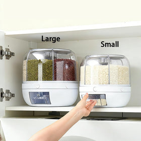 Wnnideo rice and grain container ideal for kitchen organization and easy access.