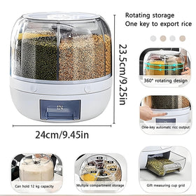 Wnnideo transparent cylinder design for quick content visibility in the kitchen.