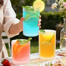 Woaiwo-q bar cart styling complements decor with clear timeless glassware