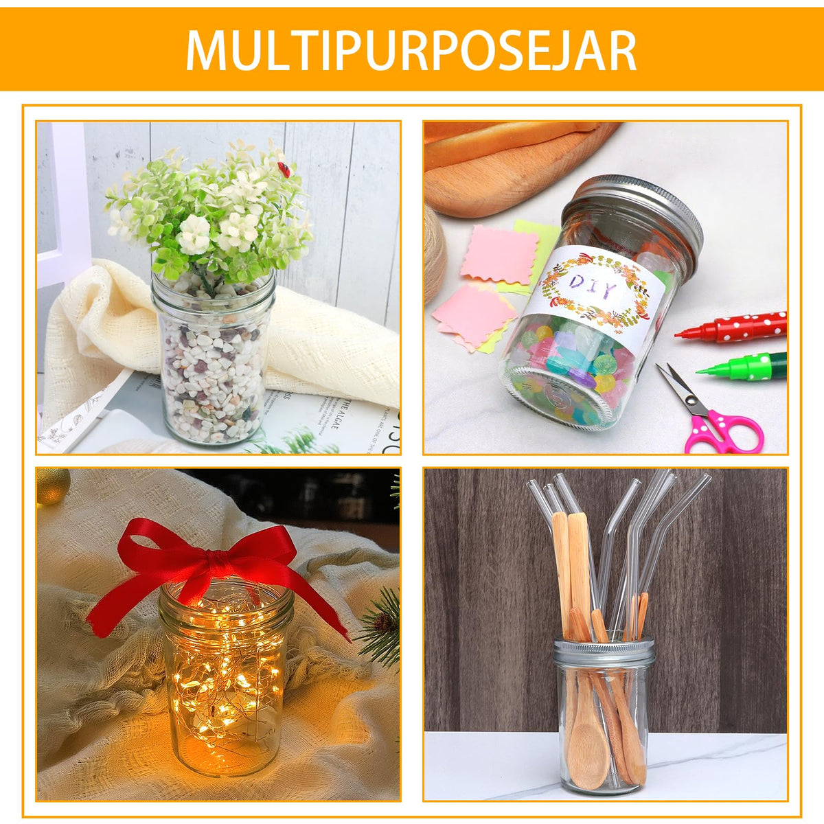 Woaiwo-q jar with sealing lids and liners for freshness and daily use.