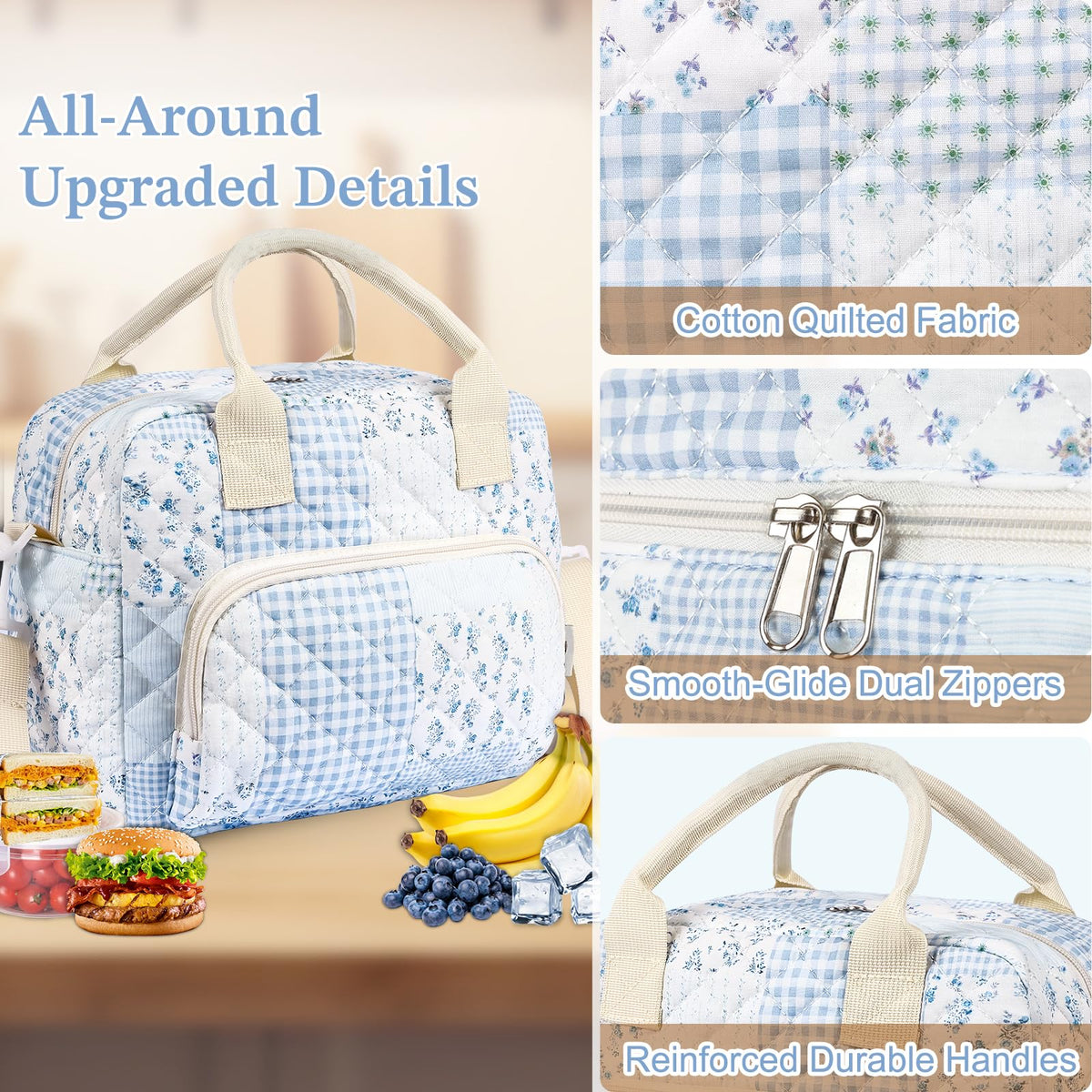 WOBAGMEN front pocket for keys and snacks, quick access on busy days