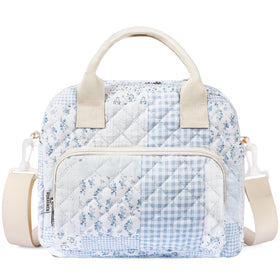WOBAGMEN Quilted Lunch Box main compartment keeps meals secure and neatly organized