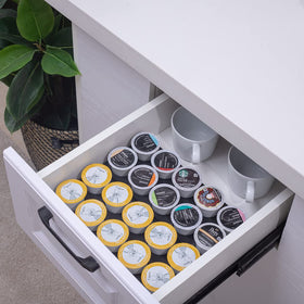 Wobivcs 40-cup capacity keeps most K-Cups at hand.