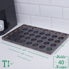 Wobivcs silicone pads provide non-slip base for stable K-Cup storage.