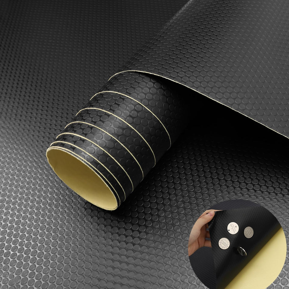 WochiTV adhesive shelf liner on cabinet surface for wrinkle-free protection