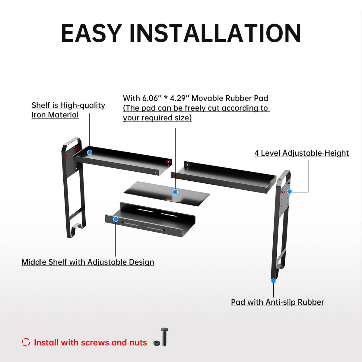 WOCHUANGSI anti-slip base design adds safety on a busy stovetop.