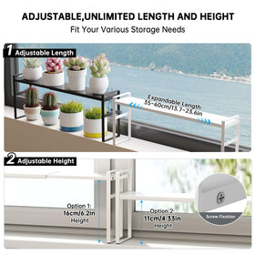 WOCHUANGSI durable metal shelf with rustproof finish supports up to 33 lbs