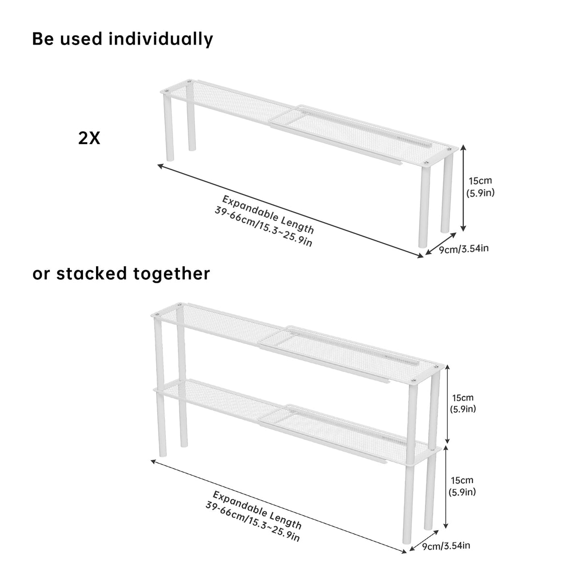WOCHUANGSI expandable window shelf kitchen sink organizer keeps sponges and cleaners within reach.