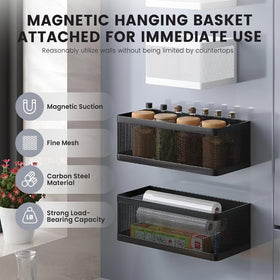 WOCHUANGSI fridge-attachment-no-assembly attaches instantly to metal surfaces.