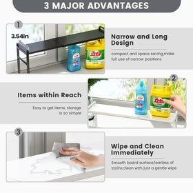 WOCHUANGSI kitchen counter organizer to declutter countertops