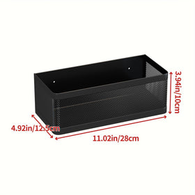 WOCHUANGSI magnetic shelf fridge 11inch keeps containers secure on a metal surface.