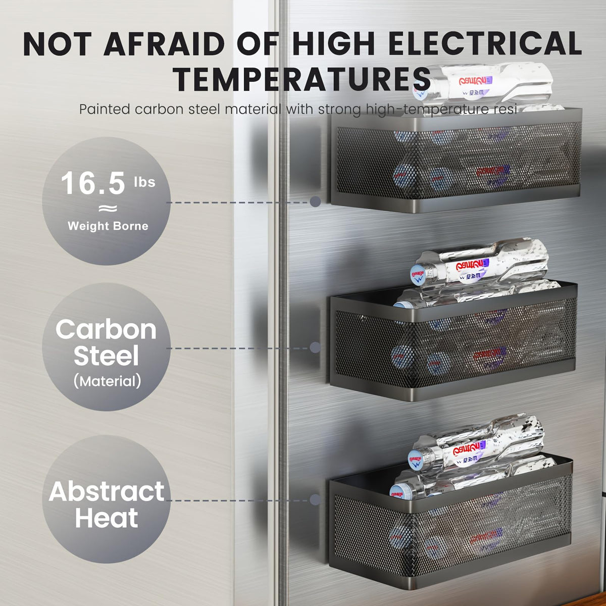 WOCHUANGSI multi-function organizer fits fridges and appliances for daily essentials.