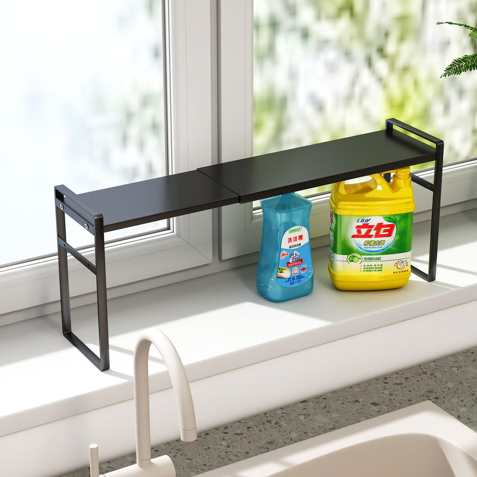 WOCHUANGSI window sill shelf with adjustable length for compact spaces
