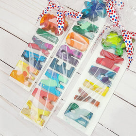 Wocuz large letters mold for cupcakes and cookies decor.