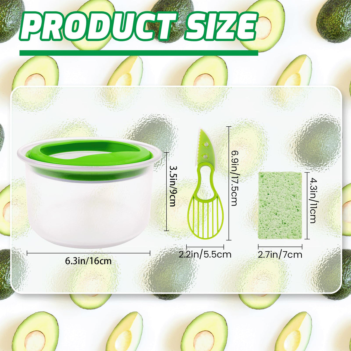 WodGod Guacamole Keeper bowl-capacity shows large storage for five to six avocados worth.