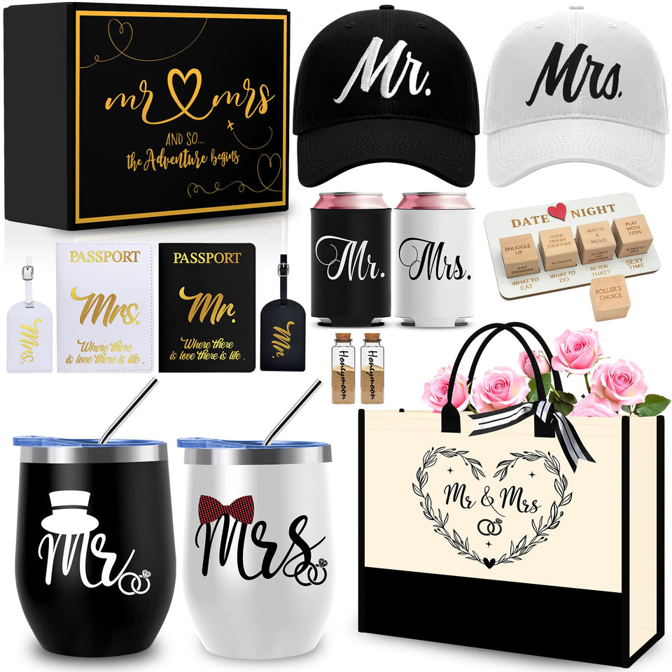 WOFIROY Mr & Mrs tumblers for shared drinks anywhere
