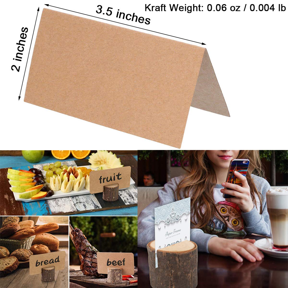 WOHENI photo holder stand doubles as wedding and kitchen decor