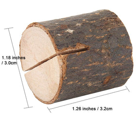 WOHENI wedding table-number holders in wood add organized charm