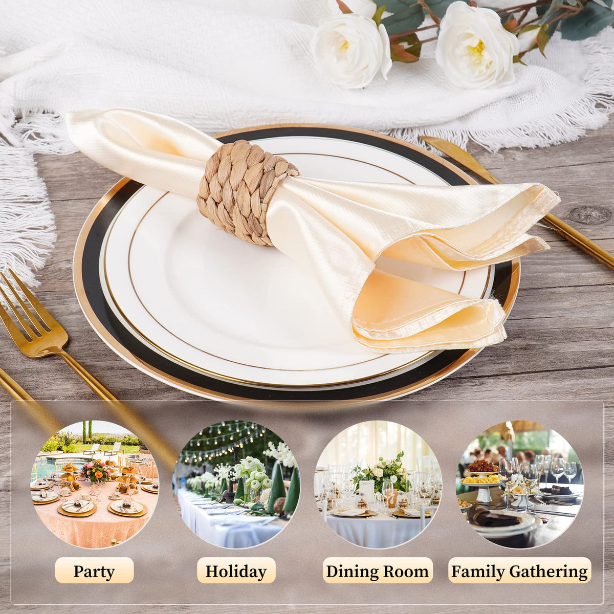 Lightweight and easy to handle during setting and cleanup