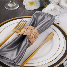 Twelve rings create cohesive place settings across the table