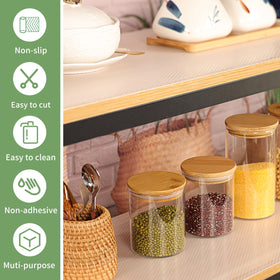 wohomuke drawer, fridge, and cabinet liner protects shelves.