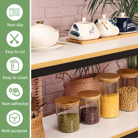 wohomuke fridge and cabinet lining protects shelves from scratches and stains