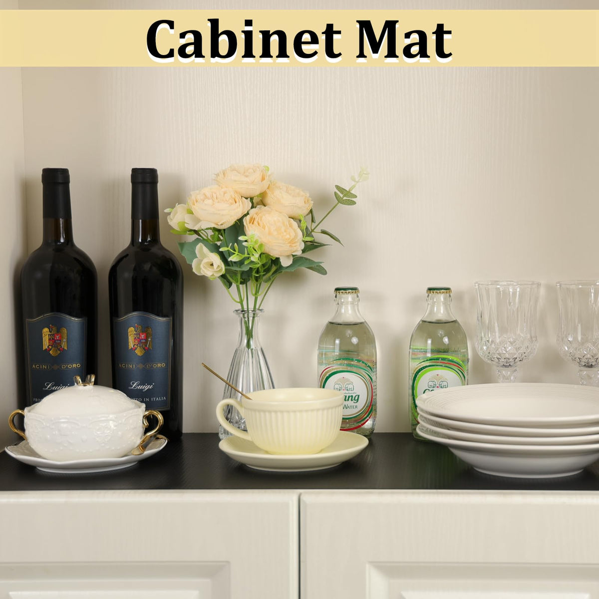 wohomuke kitchen liner keeps shelves organized and protected daily.