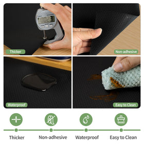 wohomuke shelf liner with dot texture provides slip resistance
