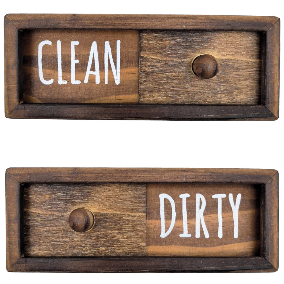 WOJOGO clean-dirty sign on dishwasher clearly indicates status for easy kitchen workflow