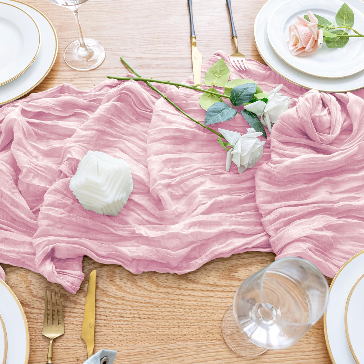 Wokceer sheer rustic runner fits weddings and holiday celebrations