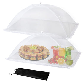 Wokuya outdoor food covers shield meals in a two pack 40x24 inch setup