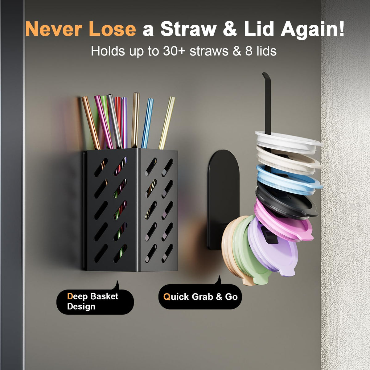 Wolera iron frame provides stable support for heavy 40 oz tumblers.