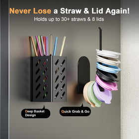 Wolera iron frame provides stable support for heavy 40 oz tumblers.