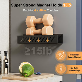 Wolera straw storage keeps extra straws organized and ready.