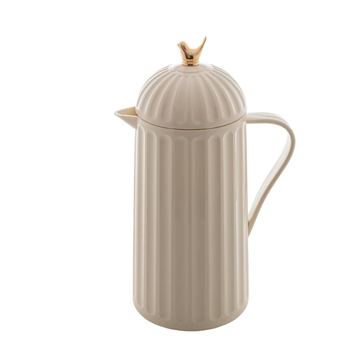 WOLFF carafe with golden bird top, stylish design for hot coffee service.