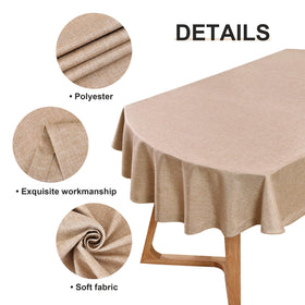 Wolkemer farmhouse rustic tablecloth ideal for indoor or outdoor dining