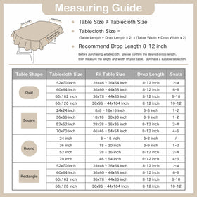 Wolkemer tablecloth offers easy care with machine wash and quick drying