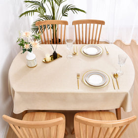 Wolkemer tablecloth suitable for indoor and outdoor dining setups.