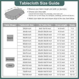 Wolkemer neutral color tablecloth complements rustic and modern decor